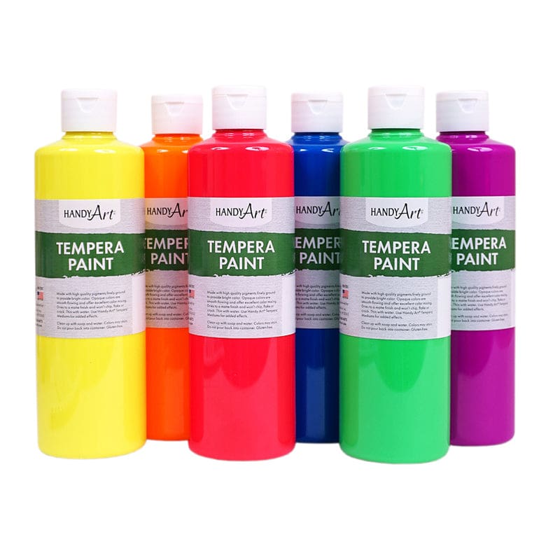 Tempera 6 Pint Fluorescent Set - Paint - Rock Paint Distributing Corp