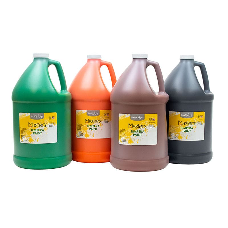 Tempera Paint 4 Gal Kit Or Gr Br Bl - Paint - Rock Paint Distributing Corp