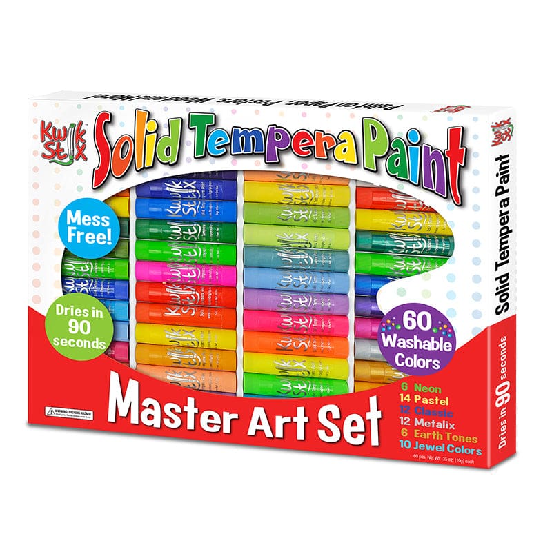 Tempera Paint Art Set 60 Colors Kwik Stix - Paint - The Pencil Grip