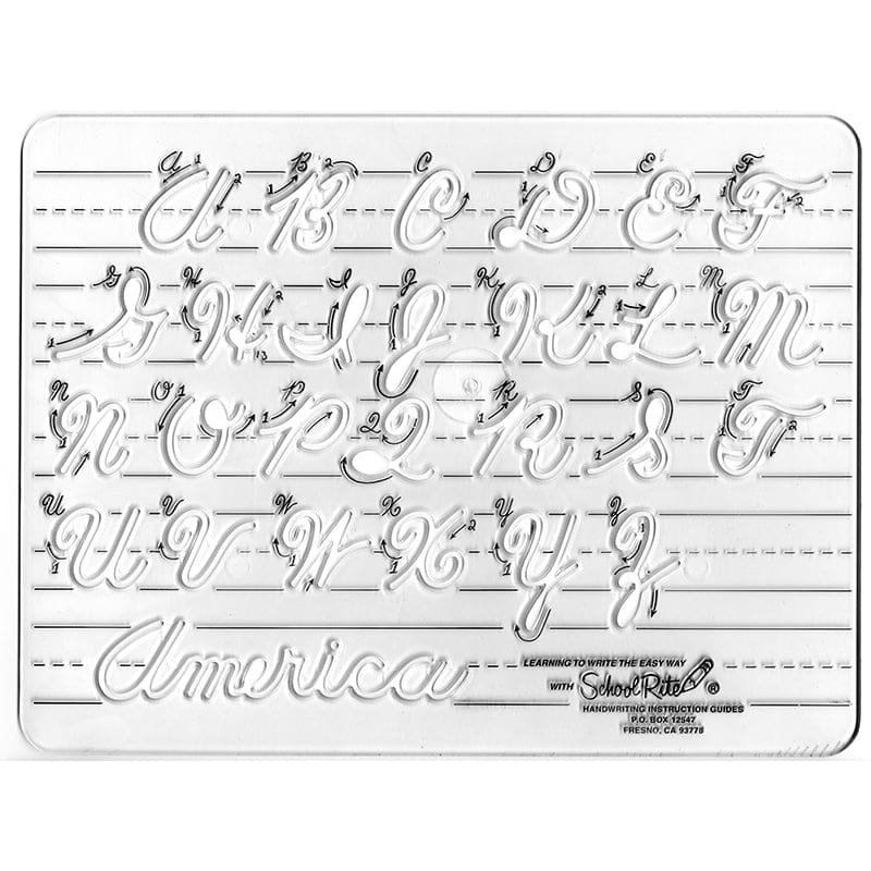 Template Cursive Uppercase Letters (Pack of 2) | ShelHealth