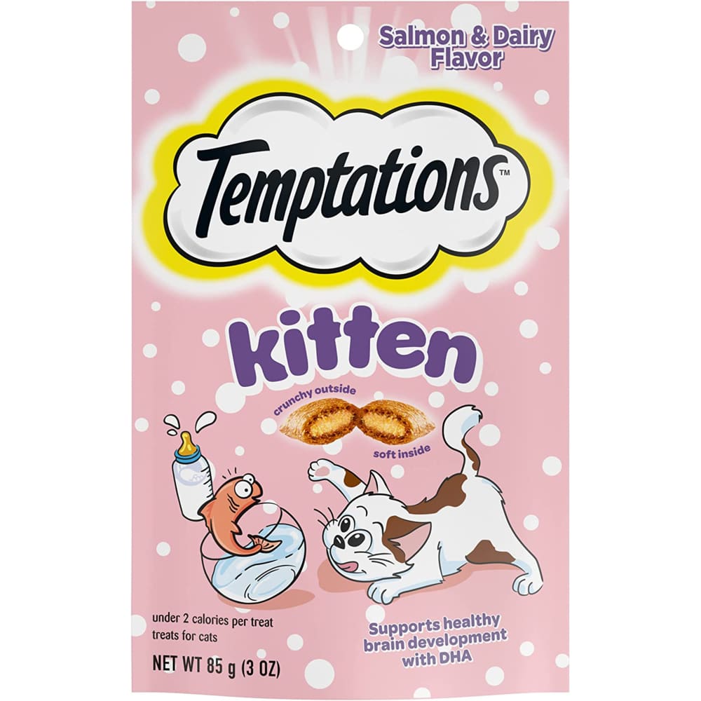 Temptations Kitten Cat Treat Salmon Dairy; 1ea-3 oz - Pet Supplies - Temptations