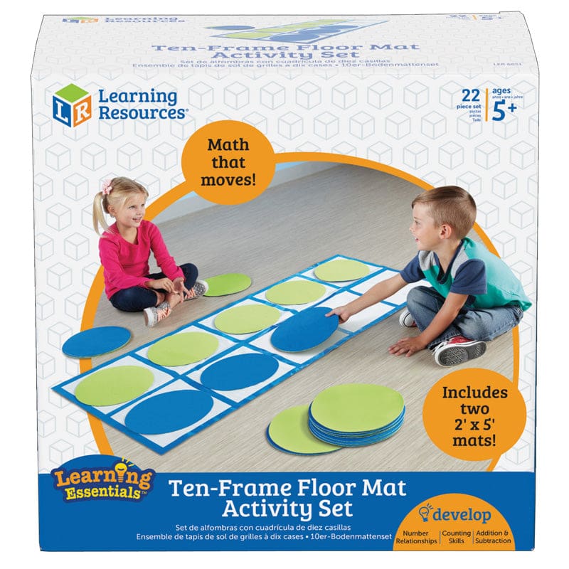 Ten Frame Floor Mat Activity Set - Base Ten - Learning Resources