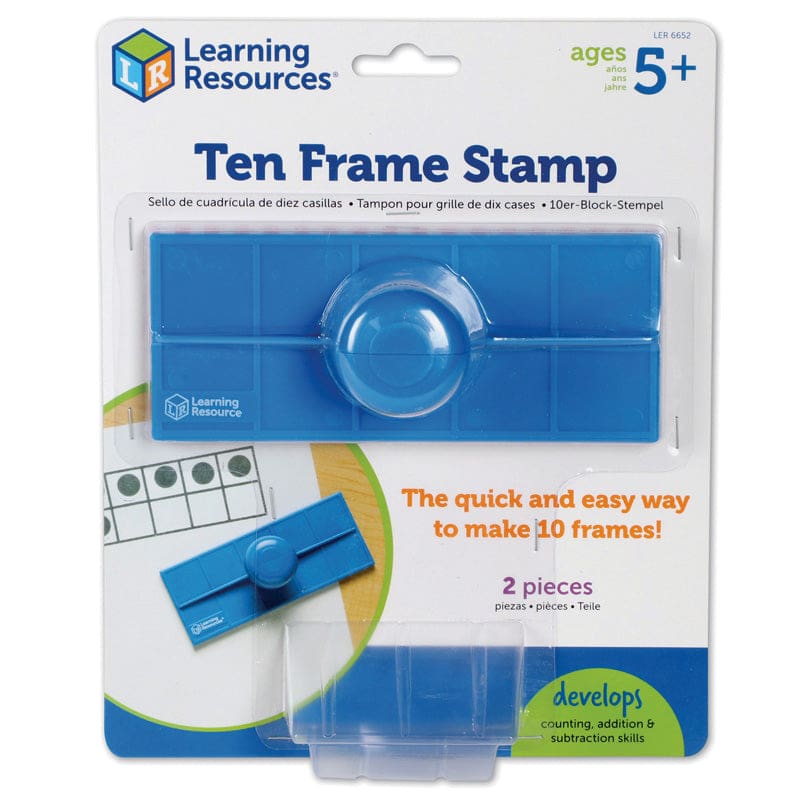 Ten Frame Stamps (Pack of 6) - Stamps & Stamp Pads - Learning Resources
