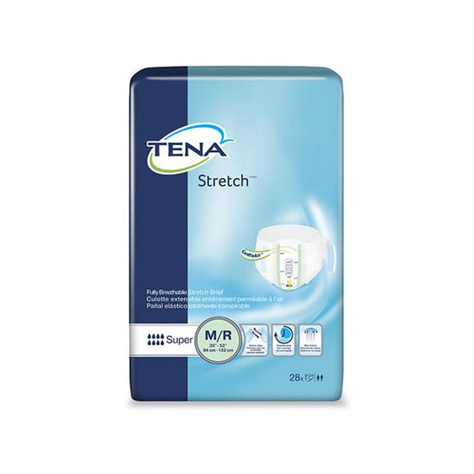 TENA Brief Tena Super Stretch Med/Reg Case of 56 - Incontinence >> Briefs and Diapers - TENA