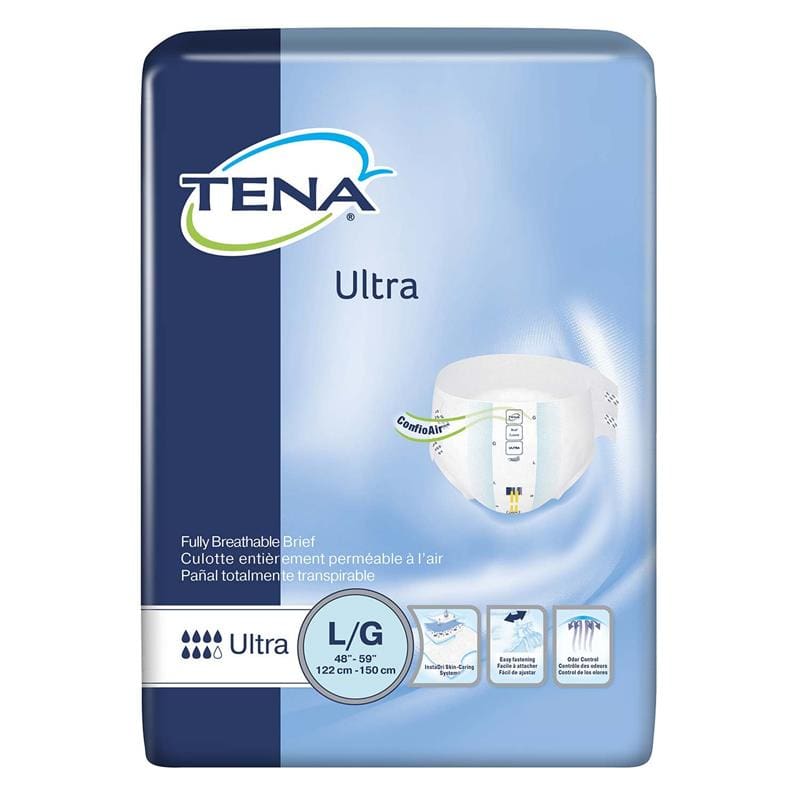 TENA Brief Tena Ultra Large (Blue) Case of 80 - Incontinence >> Briefs and Diapers - TENA