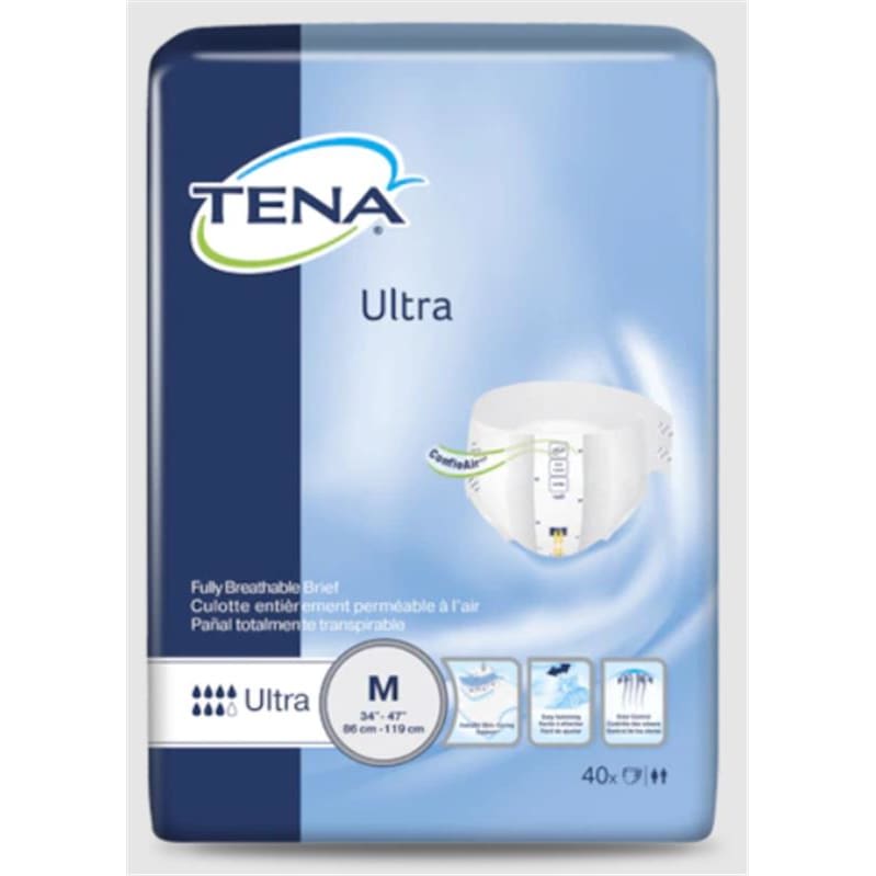 TENA Brief Tena Ultra Medium Case of 80 - Incontinence >> Briefs and Diapers - TENA