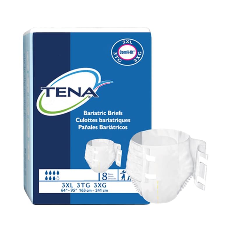 TENA Brief Tena Xxxl Bariatric Cs32 Case of 32 - Incontinence >> Briefs and Diapers - TENA