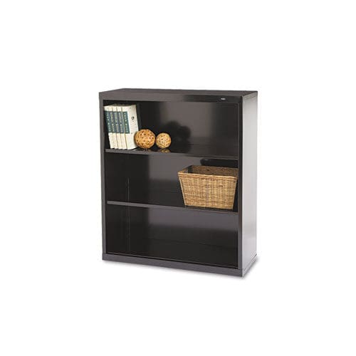 Tennsco Metal Bookcase Three-shelf 34.5w X 13.5d X 40h Black - Furniture - Tennsco