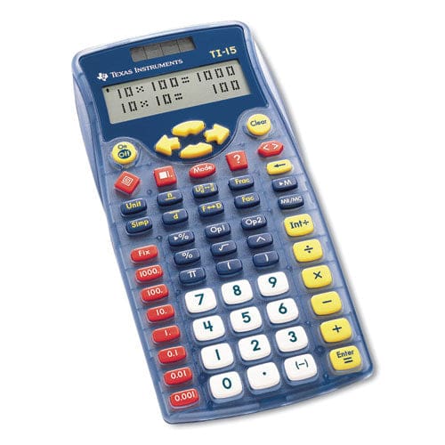 Texas Instruments Ti-15 Explorer Elementary Calculator 11-digit Lcd - Technology - Texas Instruments