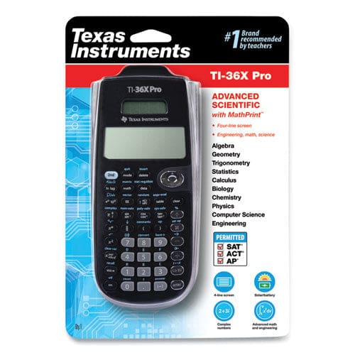 Texas Instruments Ti-36x Pro Scientific Calculator 16-digit Lcd - Technology - Texas Instruments