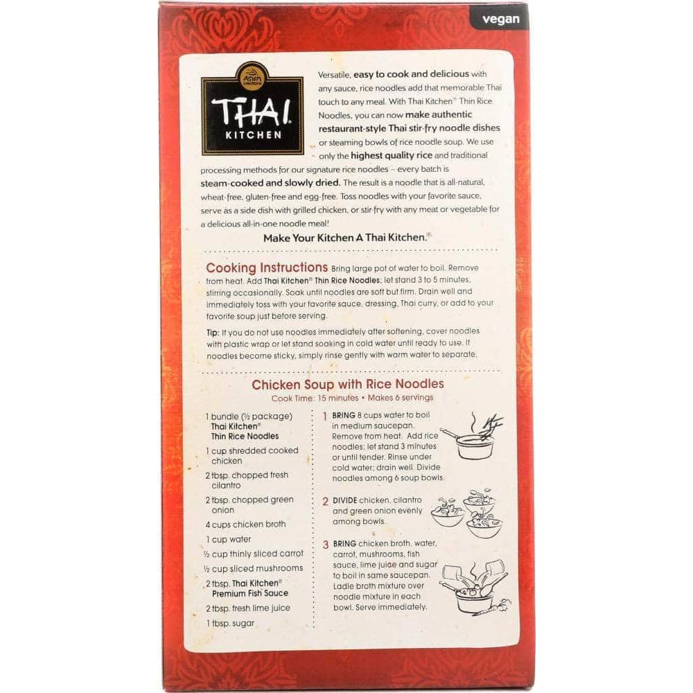 Thai Kitchen Thai Kitchen Thin Rice Noodles Vermicelli-Style, 8.8 oz