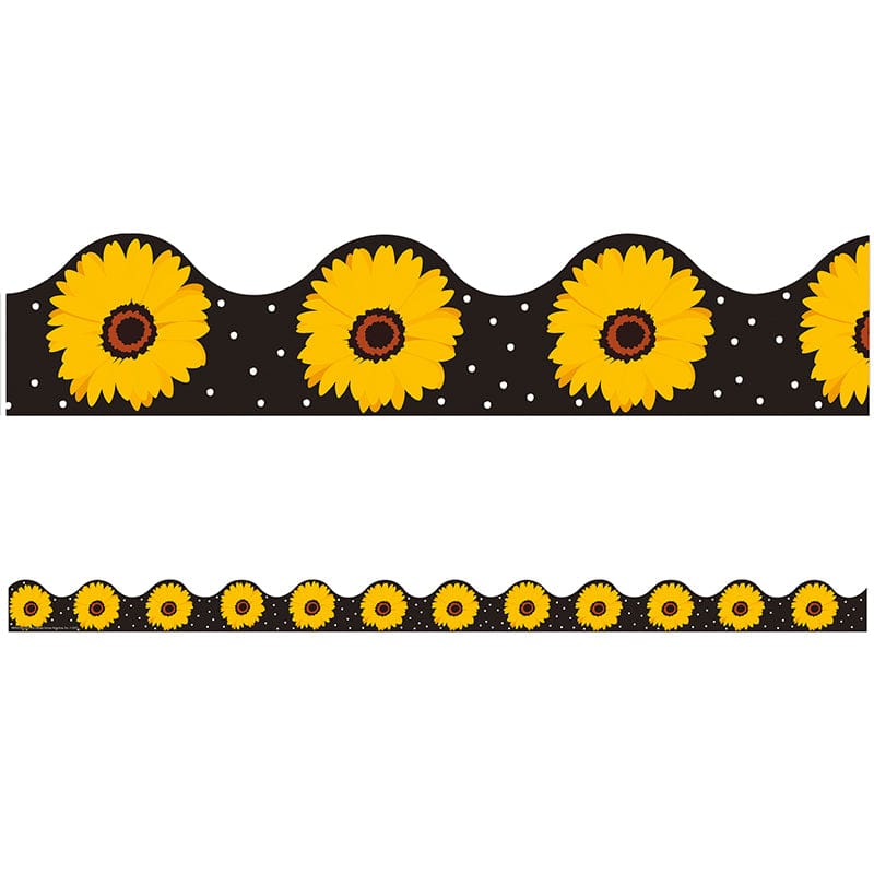 The Hive Black Floral Deco Trim (Pack of 12) - Border/Trimmer - Eureka
