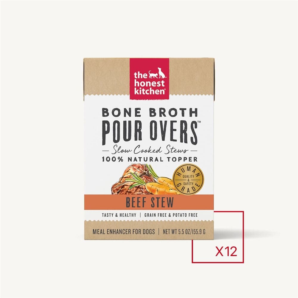 The Honest Kitchen Dog Pour Bone Broth Beef 5.5 Oz. (Case Of 12) - Pet Supplies - The Honest Kitchen