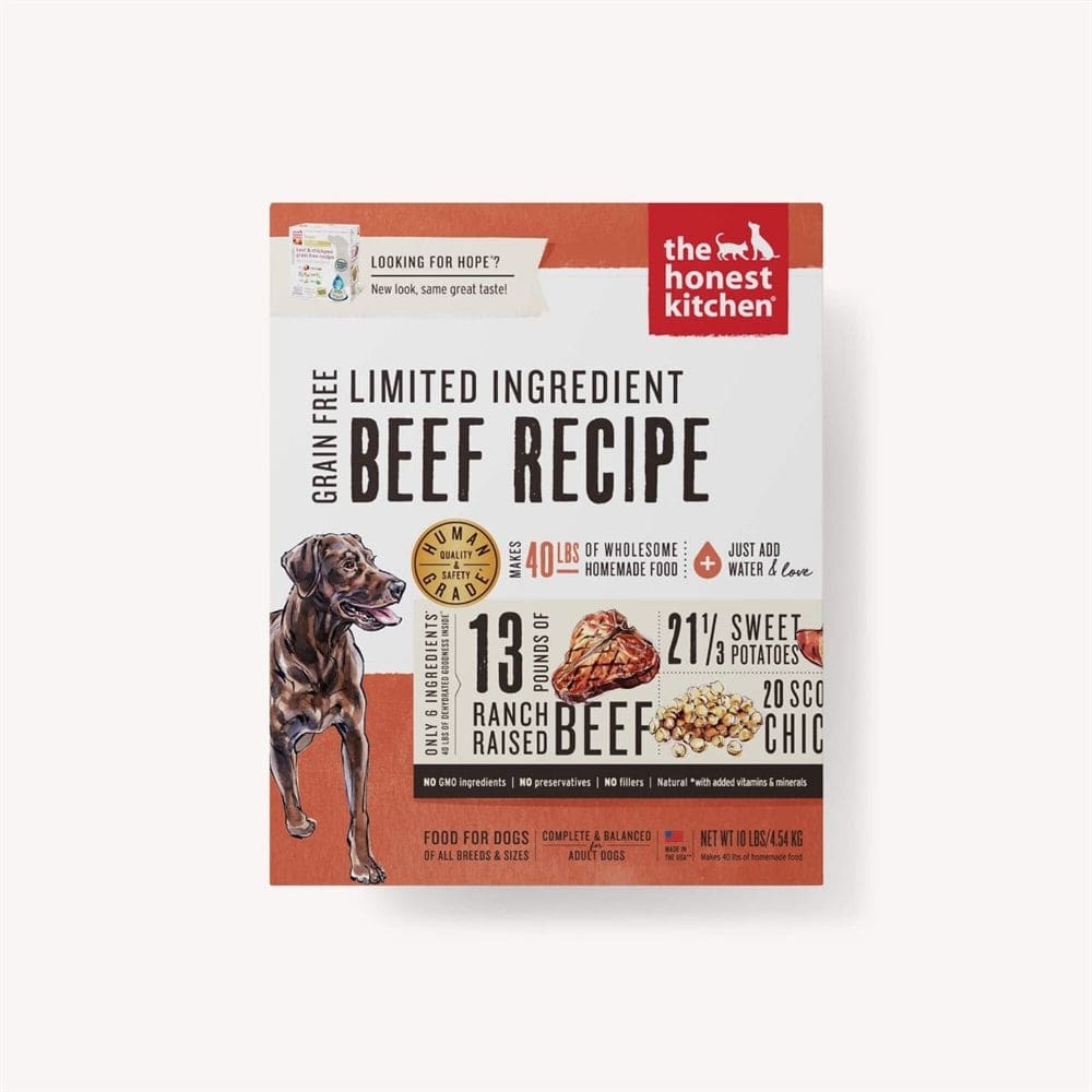The Honest Kitchen Grain Free Hope Lid Beef Chickpeak 10 Lbs. - Pet Supplies - The Honest Kitchen