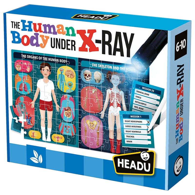 The Human Body Under X-Ray (Pack of 2) - Puzzles - Headu Usa LLC