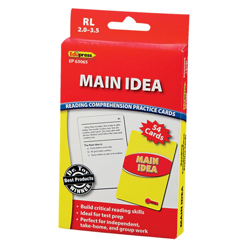The Main Idea - 2.0-3.5 (Pack of 6) - Comprehension - Teacher Created Resources