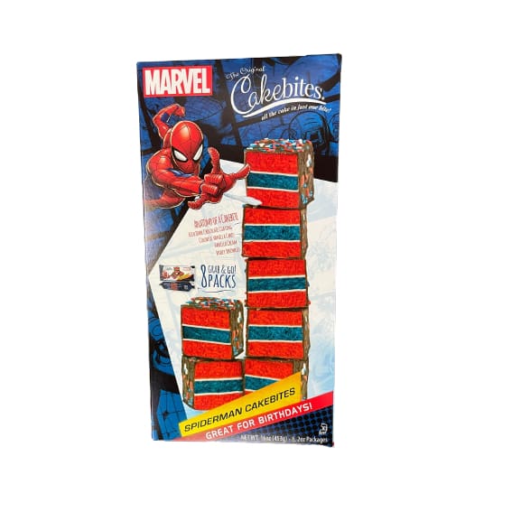 The Original Cakebites Snack - Marvel Spiderman 16 oz. - The Original