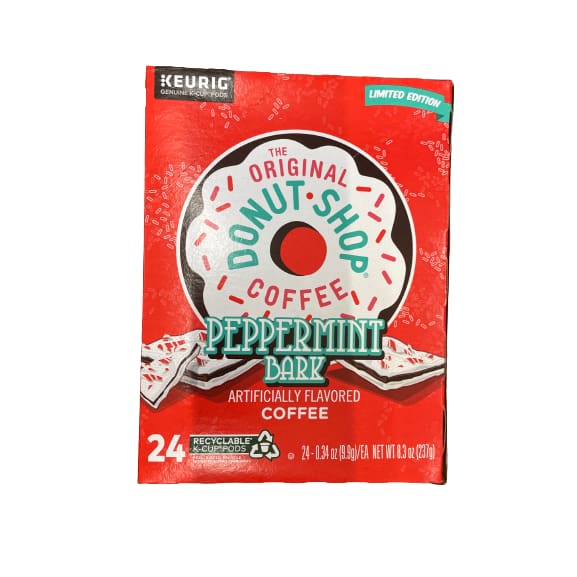The Original Donut Shop Peppermint Bark Keurig Single-Serve K-Cup Pods Light Roast Coffee 24 Count - The Original Donut Shop