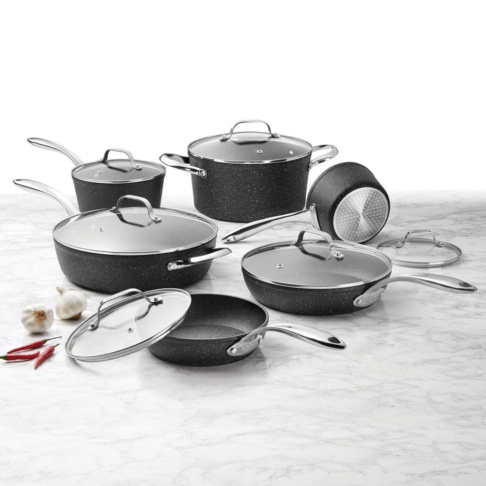 The Rock by Starfrit 12-Piece Cookware Set - Cookware -