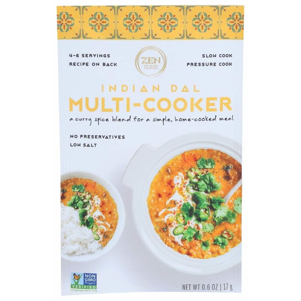 THE ZEN OF SLOW COOKING Grocery > Pantry > Food THE ZEN OF SLOW COOKING: Indian Dal Multi Cooker Spice Blends, 0.6 oz