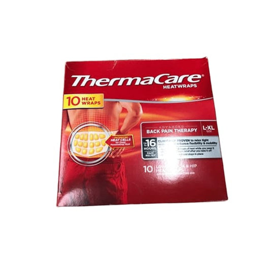 ThermaCare Lower Back and Hip Heatwraps, 10 ct. - ShelHealth.Com