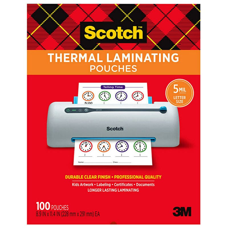 Thermal Laminating Pouch 5Mil 100Pk Letter Size - Laminating Film - 3M Company
