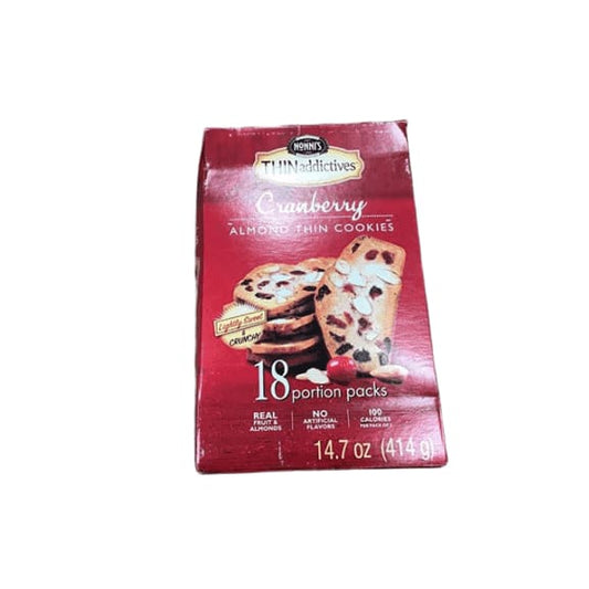 THINaddictives Cranberry Almond Thins Cookies - 14.7 oz. - ShelHealth.Com