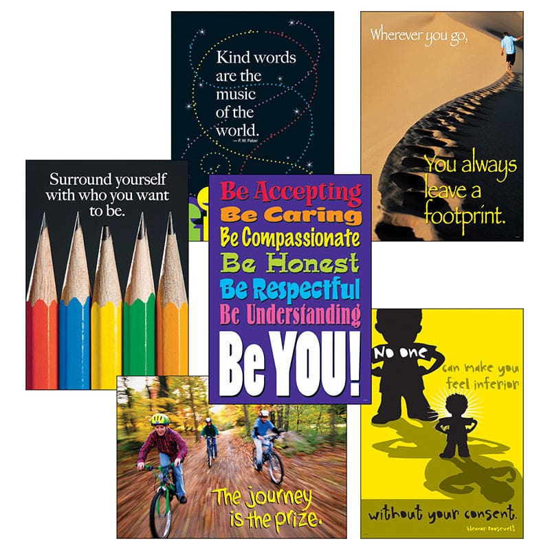 Think Positively Set Lps Large Poster Sets - Motivational - Trend Enterprises Inc.