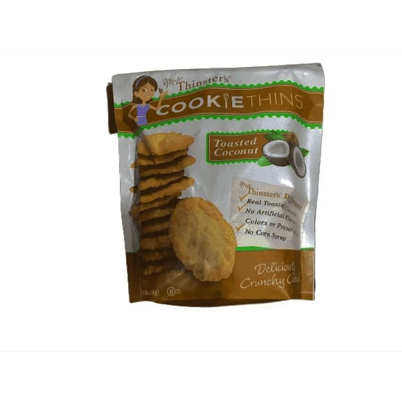 Thinster's Cookiethins Toasted Coconut Cookie, 19 ounces - ShelHealth.Com