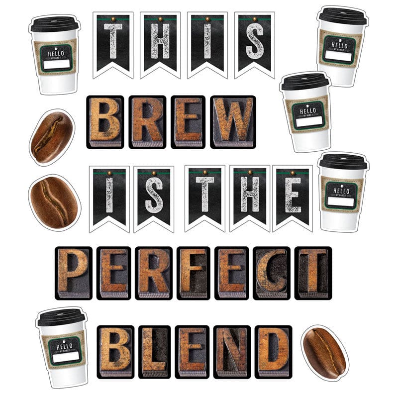 This Brew Is Perfect Blend Bb St Industrial Cafe (Pack of 3) - Classroom Theme - Carson Dellosa Education