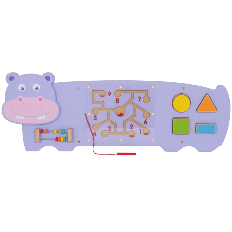 Three Activity Wall Panel Hippo - Hands-On Activities - Learning Advantage