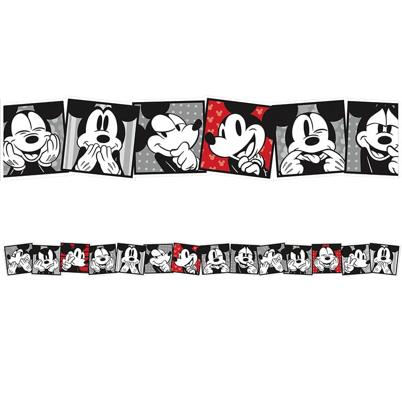 Throwback Mickey Selfies Deco Trim Mickey Mouse Extra Wide (Pack of 10) - Border/Trimmer - Eureka