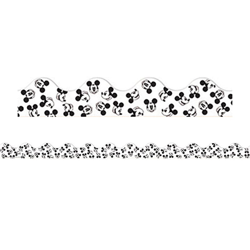 Throwback Tossed Mickeys Deco Trim Mickey Mouse (Pack of 10) - Border/Trimmer - Eureka