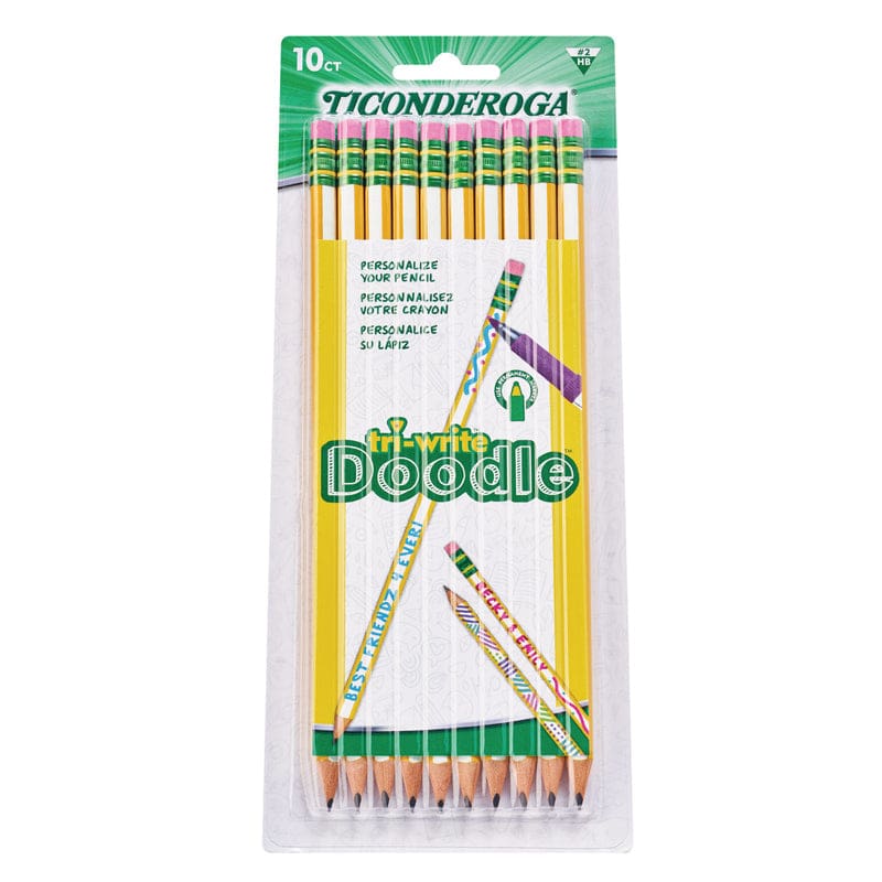 Ticonderoga Doodle Pencils 10Pk (Pack of 10) - Pencils & Accessories - Dixon Ticonderoga Company