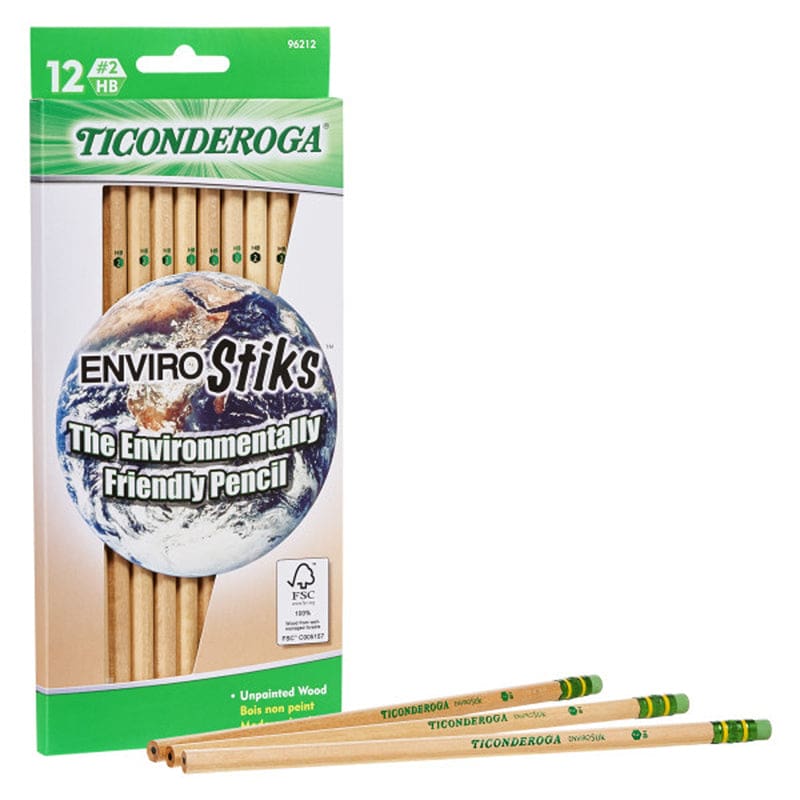 Ticonderoga Envirostik Pencls No 2 Soft (Pack of 10) - Pencils & Accessories - Dixon Ticonderoga Company