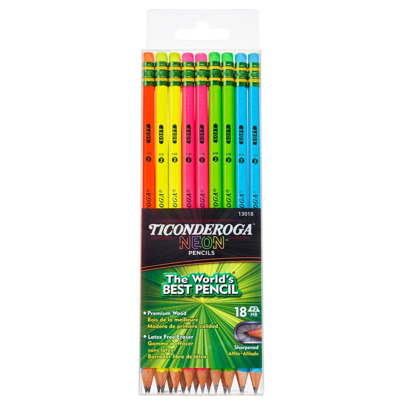 Ticonderoga Neon Pencil 18 Ct (Pack of 6) - Pencils & Accessories - Dixon Ticonderoga Company