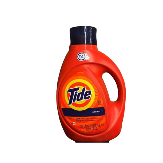 Tide Original Scent HE Turbo Clean Liquid Laundry Detergent, 100 fl oz - ShelHealth.Com