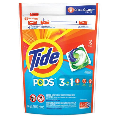 Tide Pods Laundry Detergent Clean Breeze 35/pack - Janitorial & Sanitation - Tide®