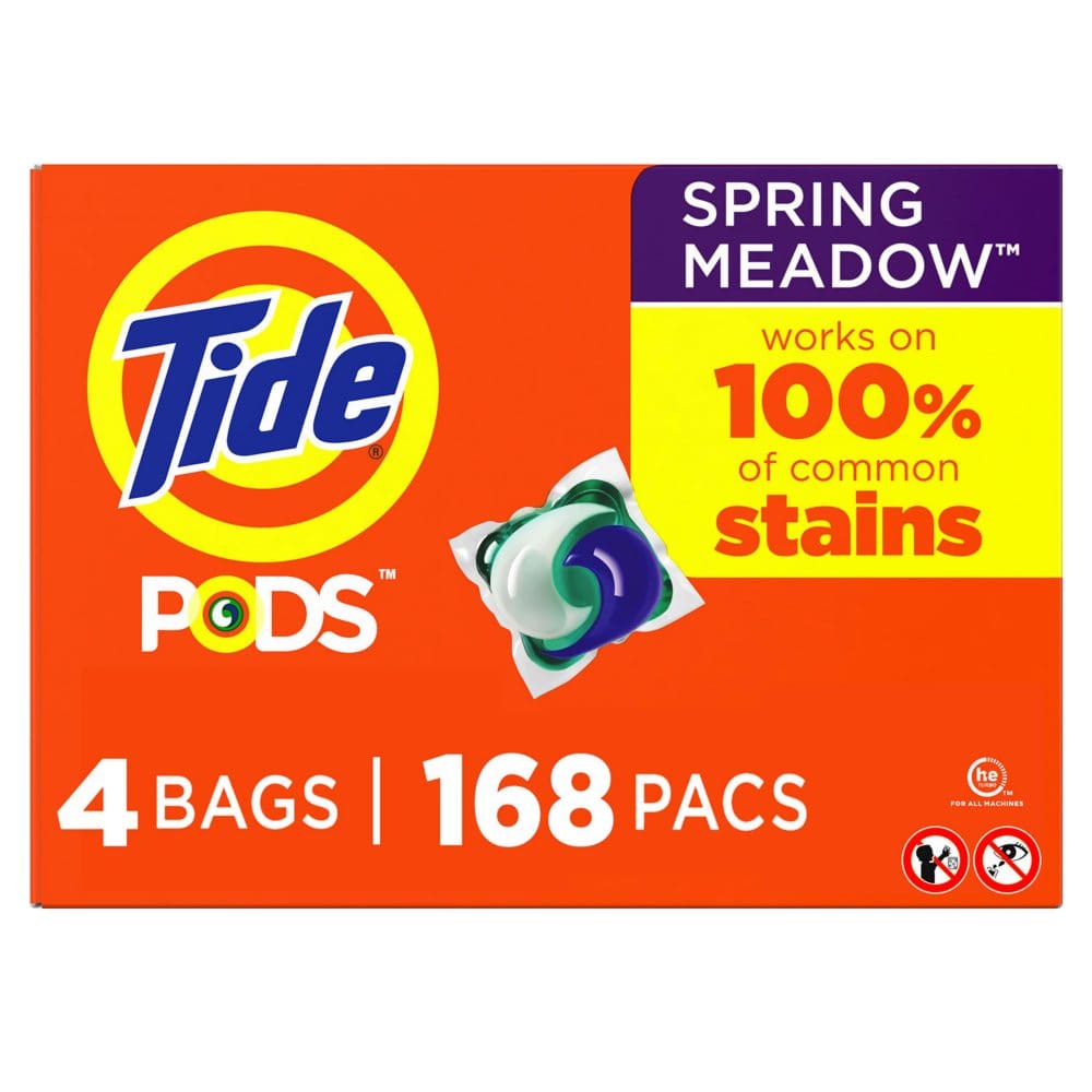 Tide PODS Liquid Laundry Detergent Pacs Spring Meadow (168 ct.) - Laundry Supplies - Tide