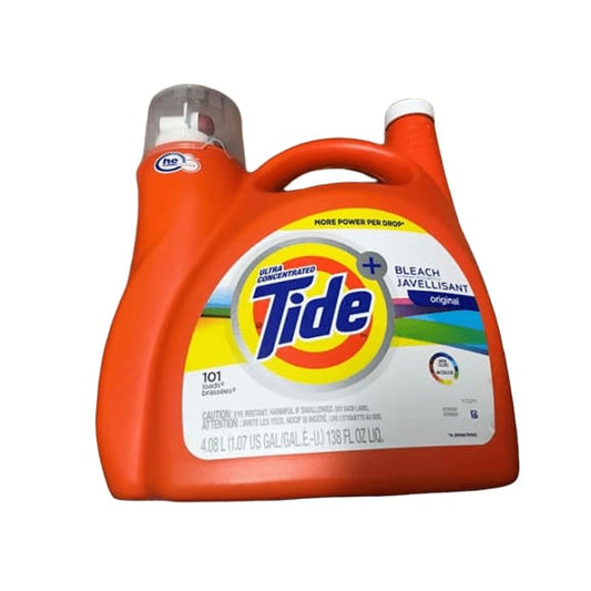 Tide with Bleach Alternative Original Ultra Concentrated Liquid Laundry Detergent, 138 fl. oz. - ShelHealth.Com