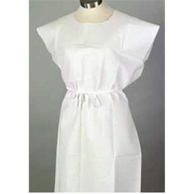 TIDI Products Exam Gown 30In X 21In White Case of 50 - Item Detail - TIDI Products