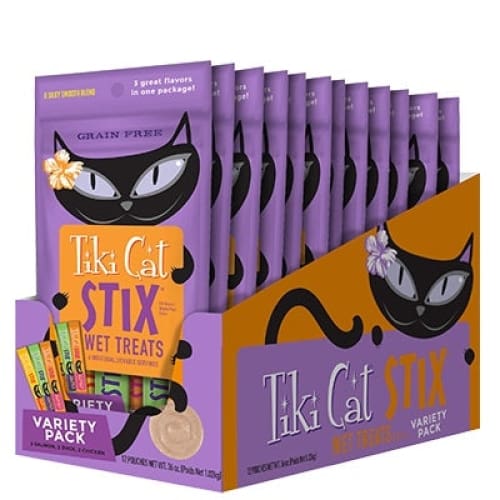 Tiki Cat STIX Variety Pack 3oz - Pet Supplies - TIKI Pets