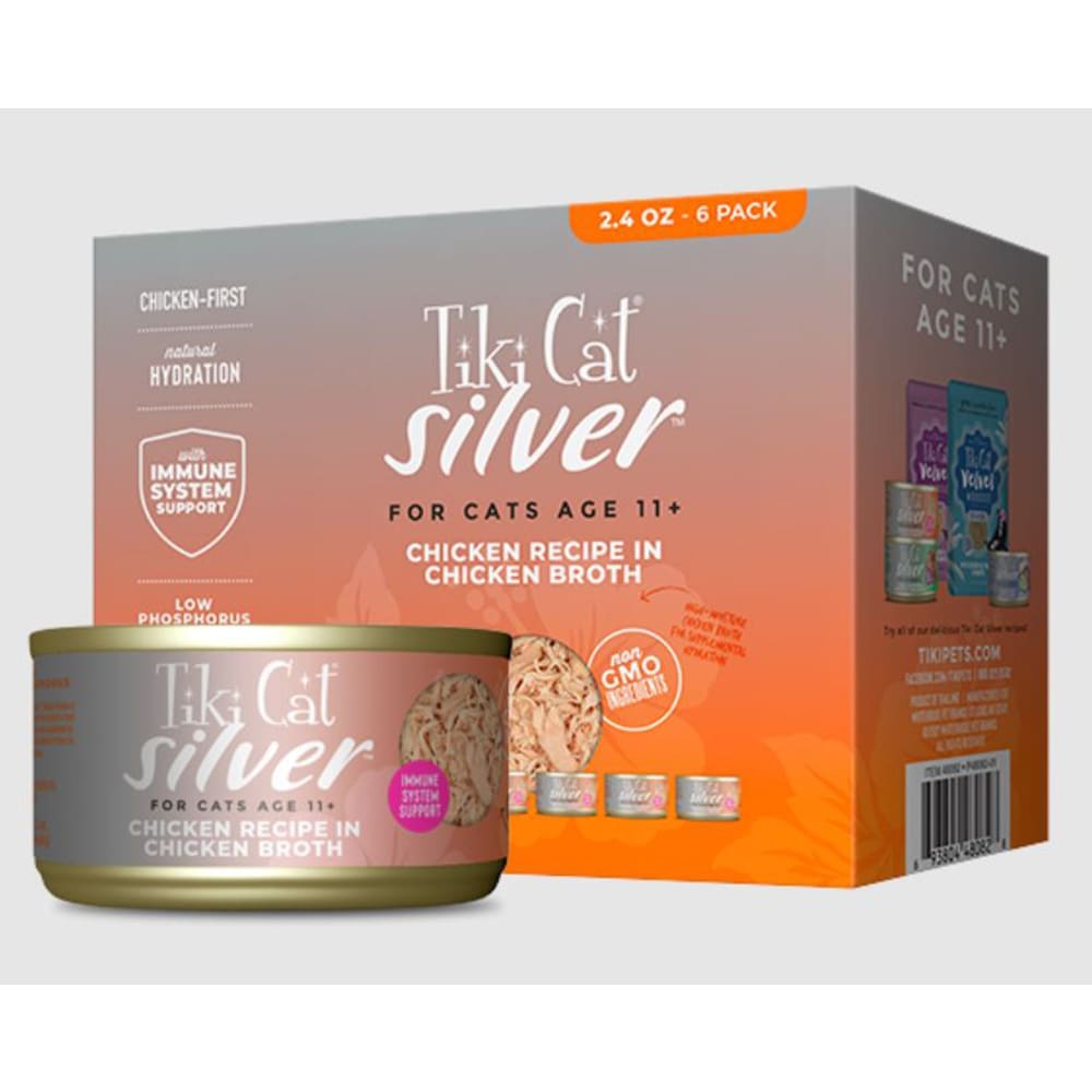 Tiki Pet Cat Silver Chicken 14.4Oz (6 per Pack) - Pet Supplies - TIKI Pets