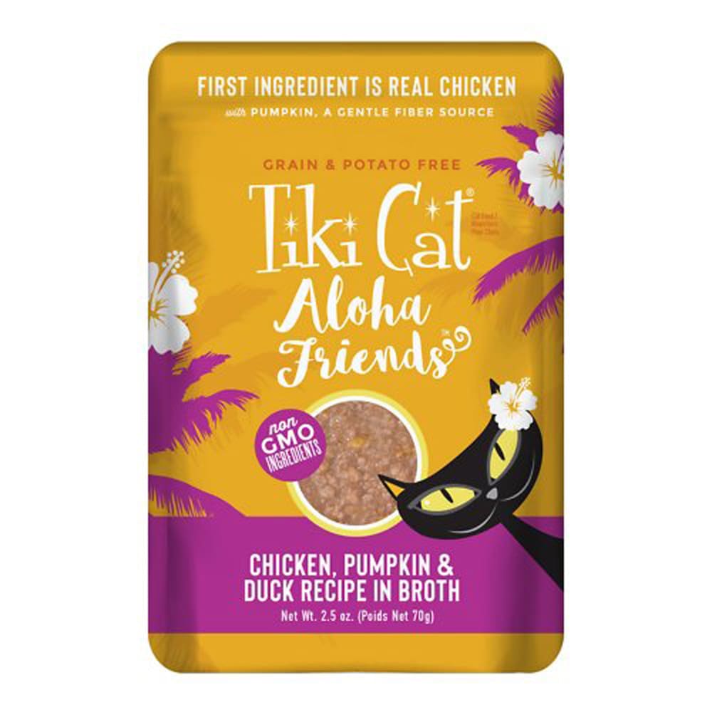Tiki Pets Cat Aloha Chicken Pumpkin and Duck 2.5Oz (Case Of 12) - Pet Supplies - TIKI Pets