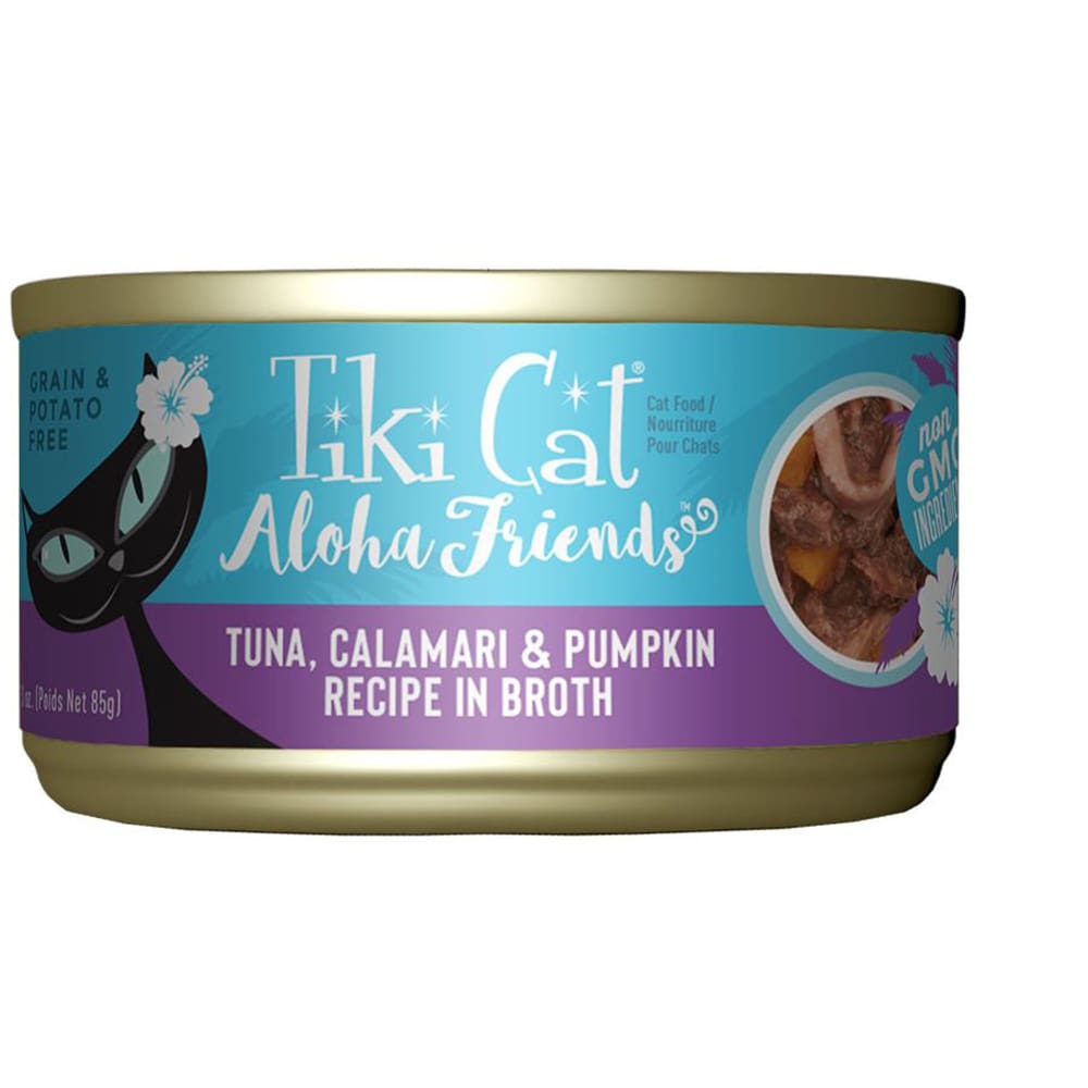 Tiki Pets Cat Aloha Tuna; Calamari and Pumpkin 3oz. (Case Of 12) - Pet Supplies - TIKI Pets