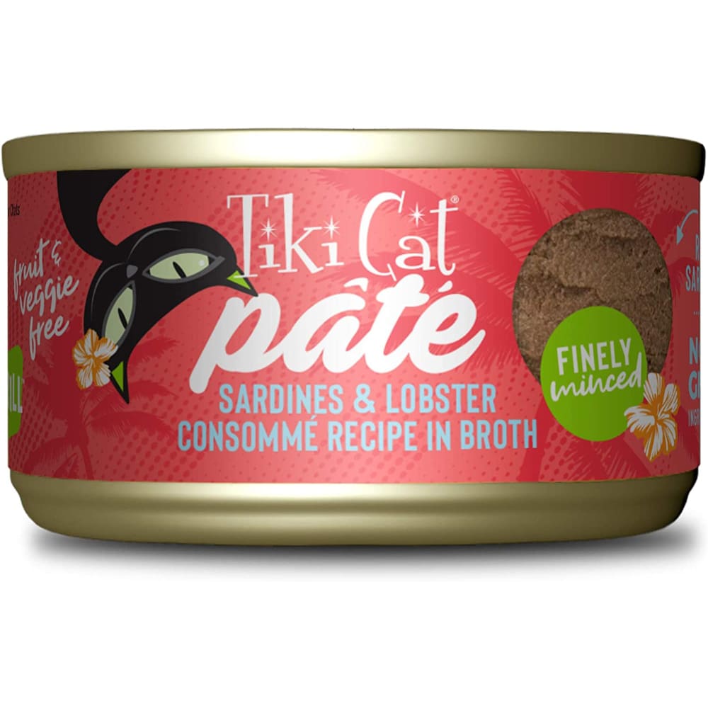 Tiki Pets Cat Grill Sardines and Lobster Consomme Pate 2.8oz. (Case Of 12) - Pet Supplies - TIKI Pets