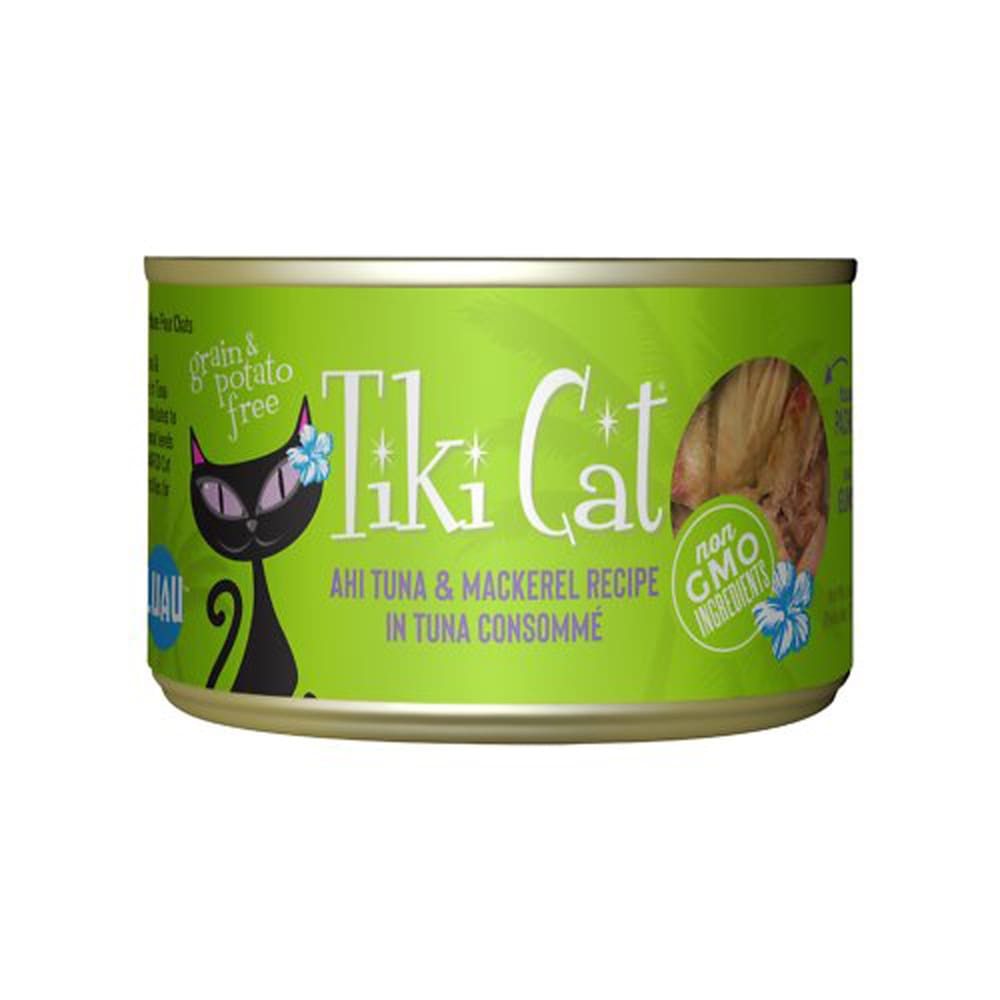 Tiki Pets Cat Papeeko Luau Ahi Tuna and Mackerel 6Oz (Case Of 8) - Pet Supplies - TIKI Pets