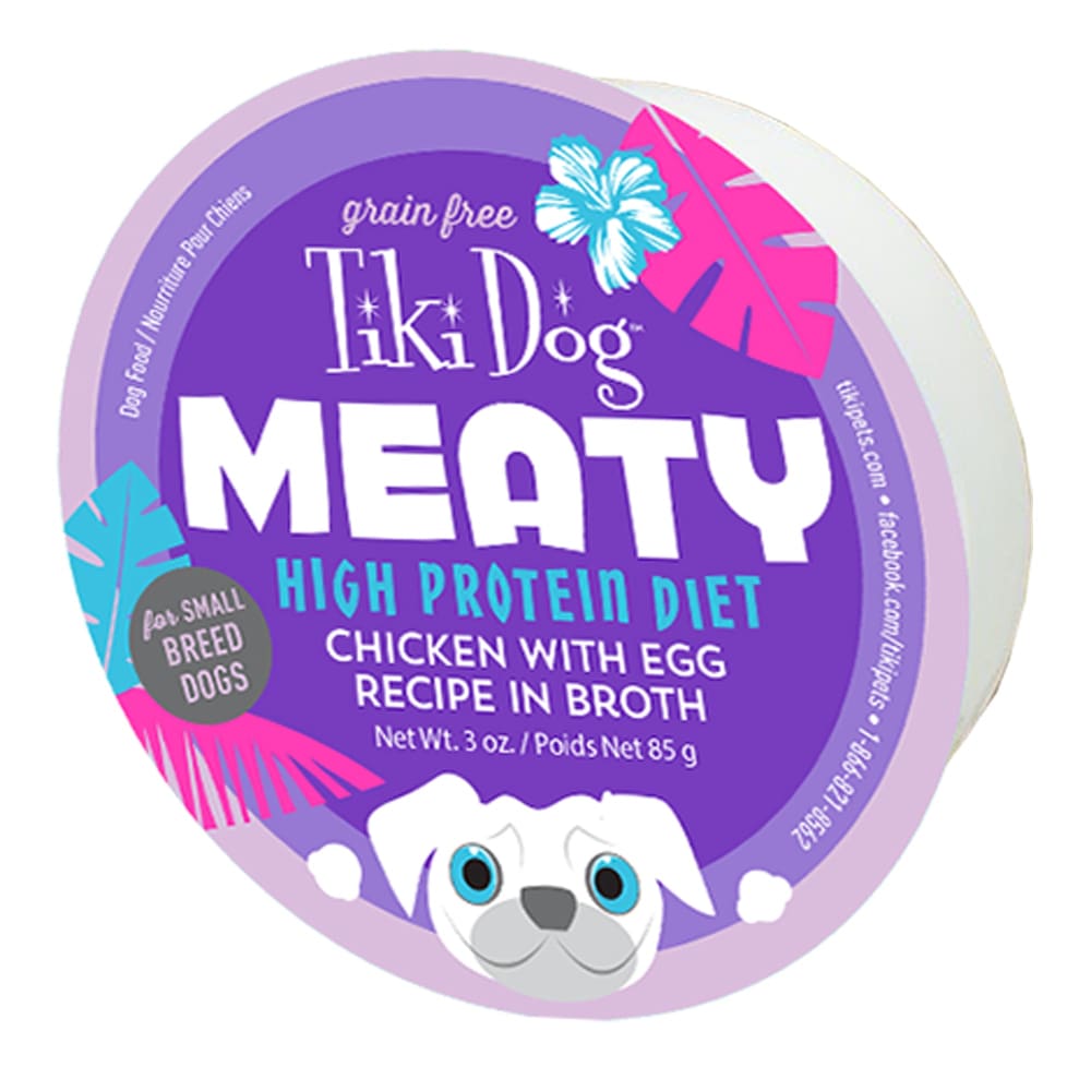Tiki Pets Dog Mighty Chicken Egg 3 Oz.(Case Of 8) - Pet Supplies - TIKI Pets