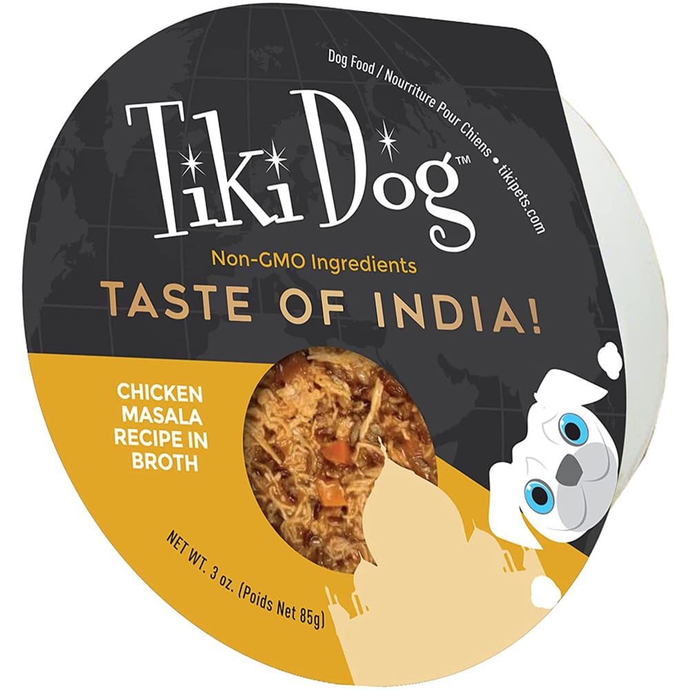 Tiki Pets Dog Taste of the World Indian Chicken Masala 3oz. (Case Of 4) - Pet Supplies - TIKI Pets