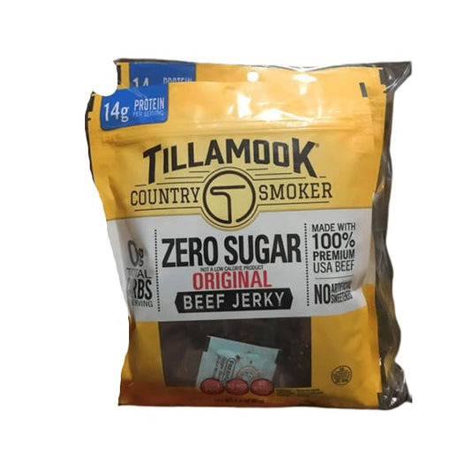 Tillamook Zero Sugar Beef Jerky, Original, 2.2 oz, 3-count - ShelHealth.Com
